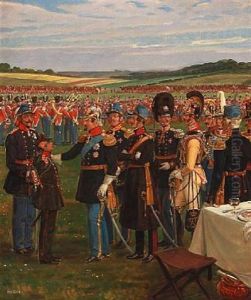 The Little Bugler Gets A Pat On The Back Of Kong Frederik Vii. View From The First Schleswig War The Little Bugler Gets A Pat On The Back Of Kong Frederik Vii. View From The First Schleswig War
