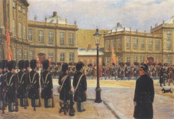 Livgarden Pa Amalienborg Slotsplads - view 1