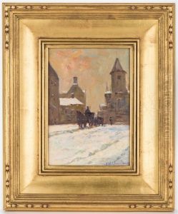 Winter Streetscape by Ernest William Christmas