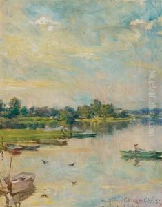 Afternoon On The Lake by Howard Chandler Christy