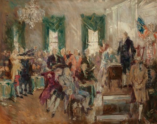 Study For Scene At The Signing Of The Constitution Of The United States by Howard Chandler Christy