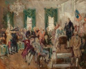 Study For Scene At The Signing Of The Constitution Of The United States by Howard Chandler Christy