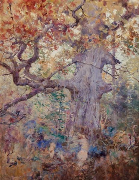 Autumn, Study For Mural At Cafe Des Artistes, New York - view 1