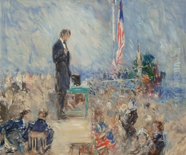 Abraham Lincoln At Gettysburg - view 1