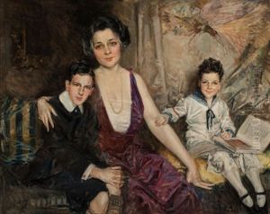 Portrait Of A Woman And Two Children