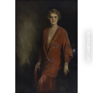 Portrait Of A Woman In A Red Dress