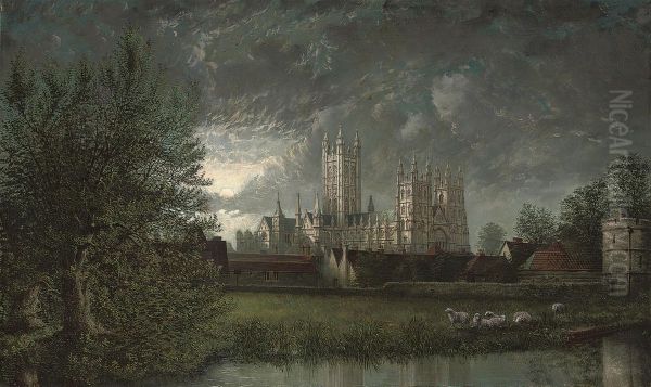 Canterbury Cathedral By Moonlight - view 1