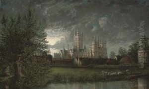 Canterbury Cathedral By Moonlight