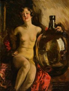 Nude With Jug by Howard Chandler Christy