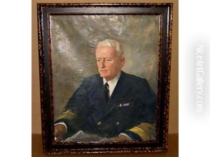 Portrait Of Admiral Nimitz by Howard Chandler Christy