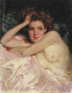 A Nude Woman In Repose by Howard Chandler Christy