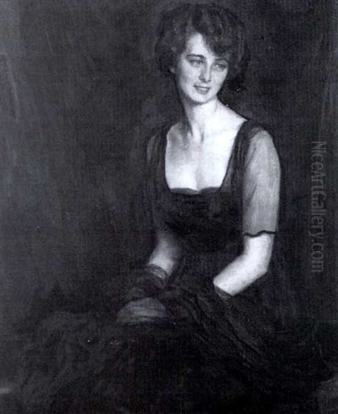 Portrait Of A Lady And Two Children - view 1