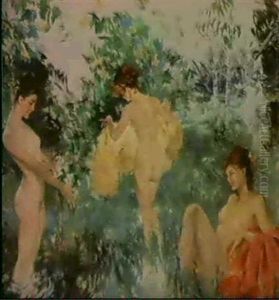 Three Bathers by Howard Chandler Christy