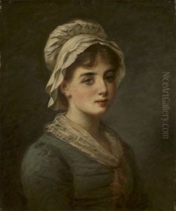 Portrait Of A Young Girl by Fedor Petrovich Chumakov
