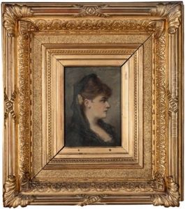 Portrait De Femme De Profil by Fedor Petrovich Chumakov
