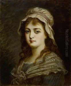 Portrait Einer Dame Mit Haube by Fedor Petrovich Chumakov