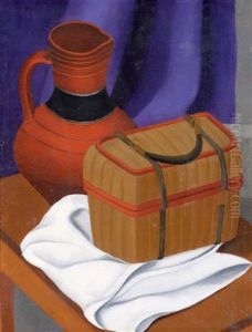 Nature Morte Au Panier by Leonid Terentevich Chupyatov