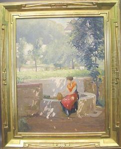 Woman At A Well
Bears Signature by Karl J. Anderson