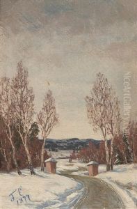 Wintry Road by Fanny Churberg