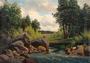 River Landscape by Fanny Churberg
