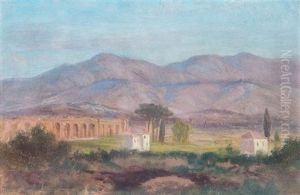 Aqueducts,  Rome by Frederic Edwin Church