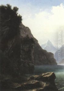 A View Of A Fjord by Frederic Edwin Church