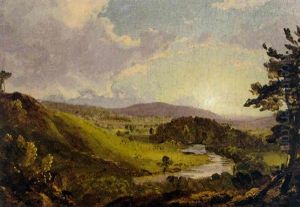 View Near Stockbridge by Frederic Edwin Church