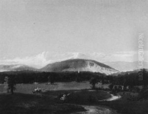West Rock / View Near New Haven by Frederic Edwin Church