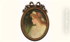 Portrait De Jeune Fille by Frederick Stuart Church