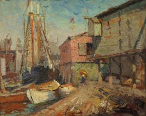 Gloucester Harbor by Alfred Vance Churchill