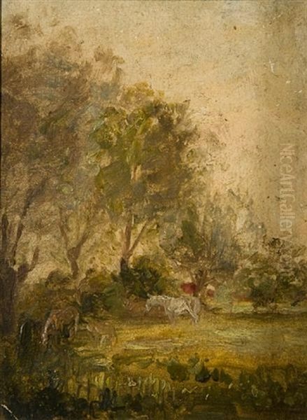 Horses In A Meadow - view 1