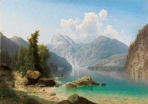 Scene Of The Konigssee by Adolf Chwala