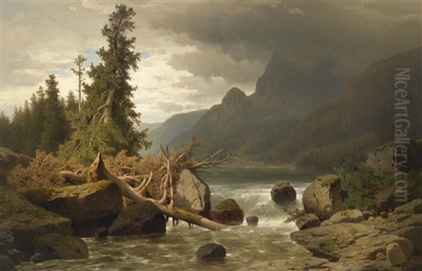 Nahendes Unwetter Im Gebirge - view 1