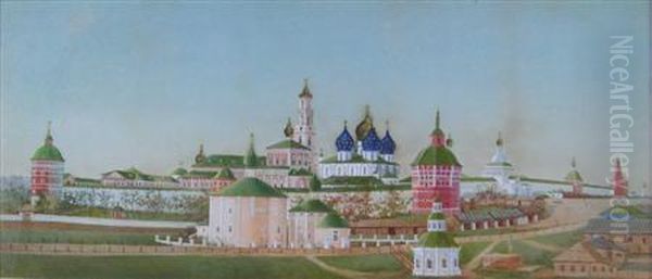The Holy Trinity Lavra St Sergius Monastery, Russia - view 1