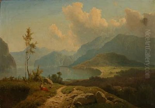 View From Konigssee With St. Bartholomew's Church Near The Coast - view 1