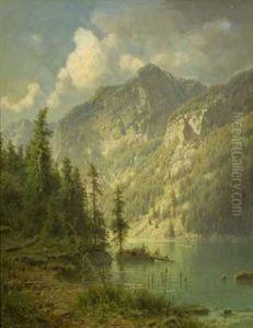 Einfahrt Zum Konigssee by Adolf Chwala