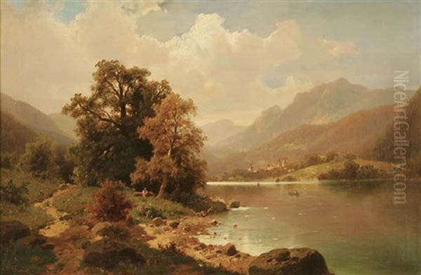 Mountain Lake Scene - view 1