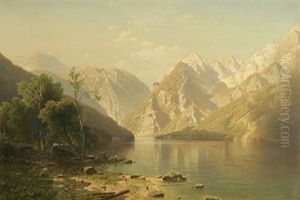 Paysage Montagneux Avec Lac