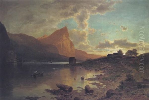 Der Mondsee Gegen Die Drachenwand - view 1