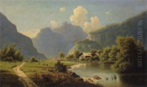 Ein Sommermorgen Im Salzach-thal by Adolf Chwala