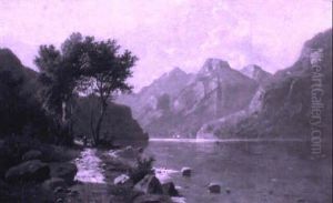 Landschaft Mit Bergsee