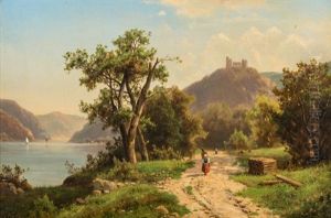 Sommerliche Landschaft An Einem See Sommerliche Landschaft An Einem See