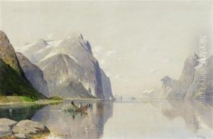Fjordlandschaft by Fritz Chwala