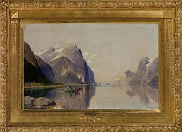 Am Hardangerfjord, Norwegen (sommerlandschaft) - view 1