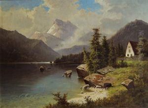 Landschaft Am See by Fritz Chwala