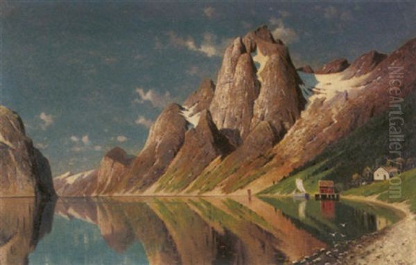 Norwegische Fjordlandschaft - view 1