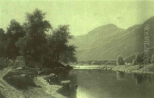 Mountainous Lake Landscape Mountainous Lake Landscape