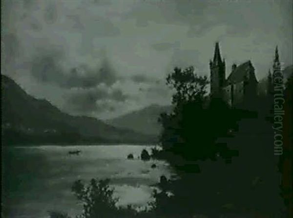 Abendstimmung Am See by Fritz Chwala