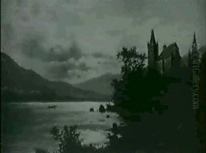 Abendstimmung Am See by Fritz Chwala