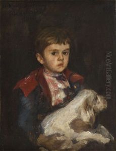 Portrait Of Boy by Ivan Franzewitch Ciaglinski